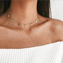 Load image into Gallery viewer, Boho Gold Color Star Pendant necklace For Girl chain necklaces for women  Kolye Bijoux Collares Mujer gargantilha Collier Femme
