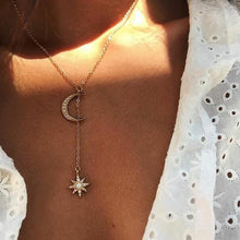 Load image into Gallery viewer, Boho Gold Color Star Pendant necklace For Girl chain necklaces for women  Kolye Bijoux Collares Mujer gargantilha Collier Femme