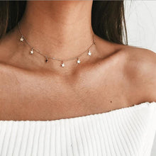 Load image into Gallery viewer, Boho Gold Color Star Pendant necklace For Girl chain necklaces for women  Kolye Bijoux Collares Mujer gargantilha Collier Femme