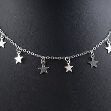 Load image into Gallery viewer, Fashion Women Lady Elegant Star Pendant Beach Chocker Chain Necklace Simple Choker Party Dress Necklaces Jewelry gold necklace