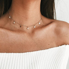 Load image into Gallery viewer, UMODE Simple Necklaces for Women Girls Chocker Layered Necklaces Moon Star Pendant Party Gifts Fashion Jewelry Vsco Things