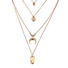 Load image into Gallery viewer, Fashion Gold Color Globe Earth World Map Pendant Necklace Simple Layered Necklace Wanderlust Travel Necklaces Jewelry
