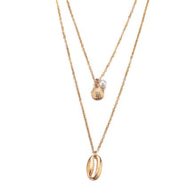 Load image into Gallery viewer, Fashion Gold Color Globe Earth World Map Pendant Necklace Simple Layered Necklace Wanderlust Travel Necklaces Jewelry
