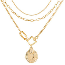 Load image into Gallery viewer, Fashion Gold Color Globe Earth World Map Pendant Necklace Simple Layered Necklace Wanderlust Travel Necklaces Jewelry