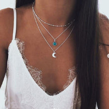 Load image into Gallery viewer, Fashion Gold Color Globe Earth World Map Pendant Necklace Simple Layered Necklace Wanderlust Travel Necklaces Jewelry