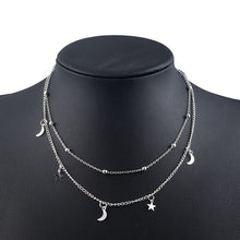 Load image into Gallery viewer, Fashion Women Lady Elegant Star Pendant Beach Chocker Chain Necklace Simple Choker Party Dress Necklaces Jewelry gold necklace