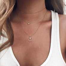 Load image into Gallery viewer, Fashion Gold Color Globe Earth World Map Pendant Necklace Simple Layered Necklace Wanderlust Travel Necklaces Jewelry