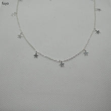 Load image into Gallery viewer, Gold Silver Color Chain Tassel Star Choker Necklace for Women Boho Chocker Necklace Pendants On Neck collier femme Jewelry