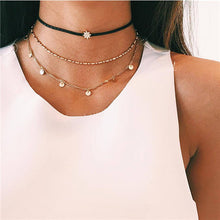 Load image into Gallery viewer, Fashion Gold Color Globe Earth World Map Pendant Necklace Simple Layered Necklace Wanderlust Travel Necklaces Jewelry