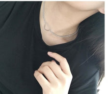 Load image into Gallery viewer, Simple Silver Plated Love Short Necklace For Women Choker Clavicle Bijoux Collars Jewelry Exo Collar 2019 Gift One Direction